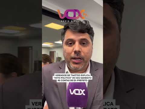 POLÊMICA 🚨 VEREADOR ADMITE QUE FARÁ “VOTO POLÍTICO” EM TIMÓTEO! #Timóteo #Política #VOX97fm