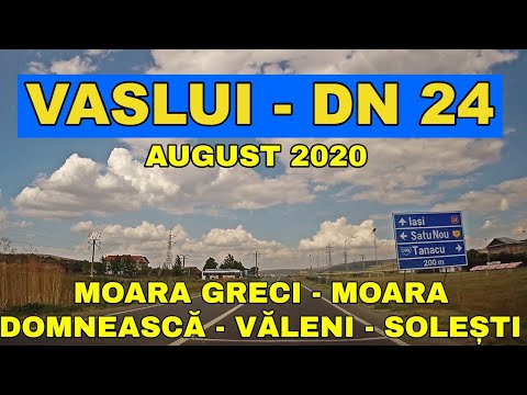 Drumul Vaslui - Moara Grecilor - Satu Nou - Moara Domneasca - Valeni - Solesti video FHD 1080p