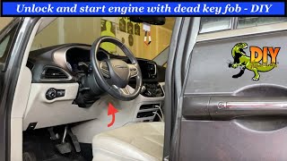 Unlock and start Chrysler Pacifica with dead key fob
