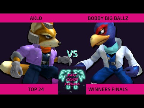 Aklo (Fox) vs. bobby big ballz (Falco) - ECF 172 Top 24 Winners Finals SSBM