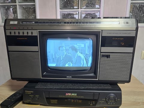 PHILIPS COMBI TC 10 ✅Serviced Rare Vintage SET TV RADIO CASSETTE RECORDER BOOMBOX +VIDEO image 25