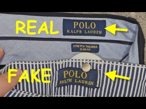 Ralph Lauren Polo pants real vs fake. How to spot fake Ralph Lauren Polo trousers