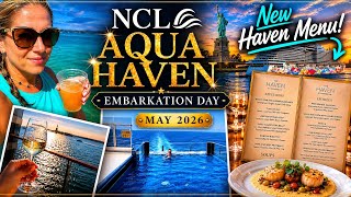 NCL Aqua! What a Haven Embarkation Day is REALLY like~NYC sail away and Haven suite 12824 Room Tour!