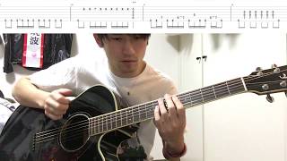 【WHAT&#39;S MY NAME / MIYAVI（TAB）】acoustic guitar tutorial arranged by makio