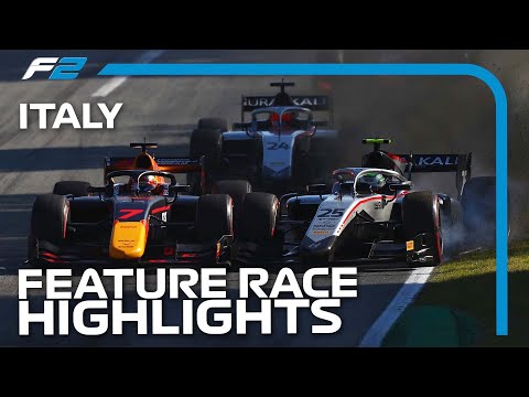 【F2レースハイライト動画】角田裕毅が参戦するF2の決勝レース。高速サーキット「モンツァ」の決勝ハイライト動画