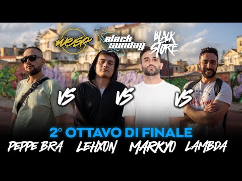 PEPPEBRA vs LEHXON vs MARKYO vs LAMBDA (Ottavi di Finale) - BLACK SUNDAY x BODY ROCK JAM - 6ª TAPPA