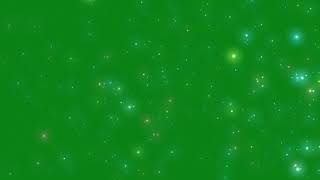 star particles green screen background video effec