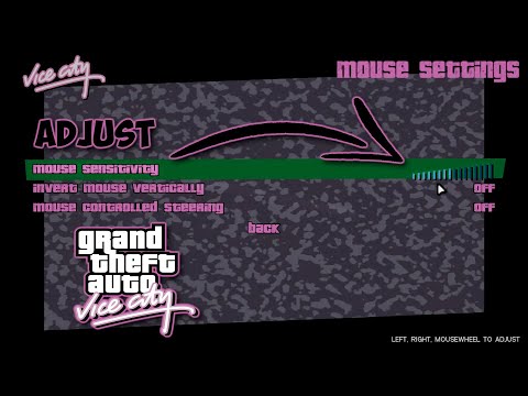 GTA Vice City Mouse Settings | Adjust Mouse Sensitivity GTA Vice City | Fix Mouse Sensitivity GTA VC