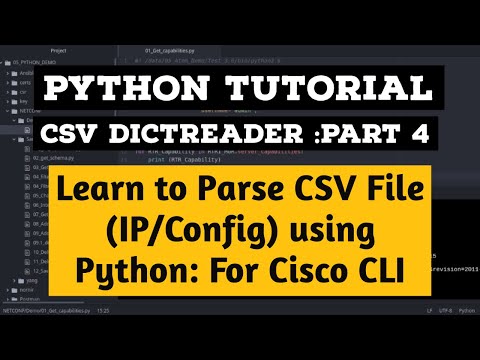 Learn to Parse CSV file using Python for Cisco Configuration : CSV DictReader Tutorial |Part 4