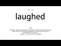 How to pronounce laughed - Vocab Today