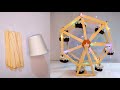 Diy Ferris Wheel With Popsicle Sticks Icecream Sticks Diy Ferris Wheel Easy Diy Project Gift Ideas