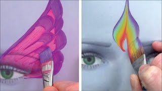 Perfect practice with 5 awesome brushes - Face Painting Made Easy PART 4