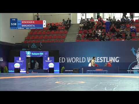 Qual. FS - 125 kg: K. KOSCIOLEK (POL) v. A. BARGHOUT (CAN)