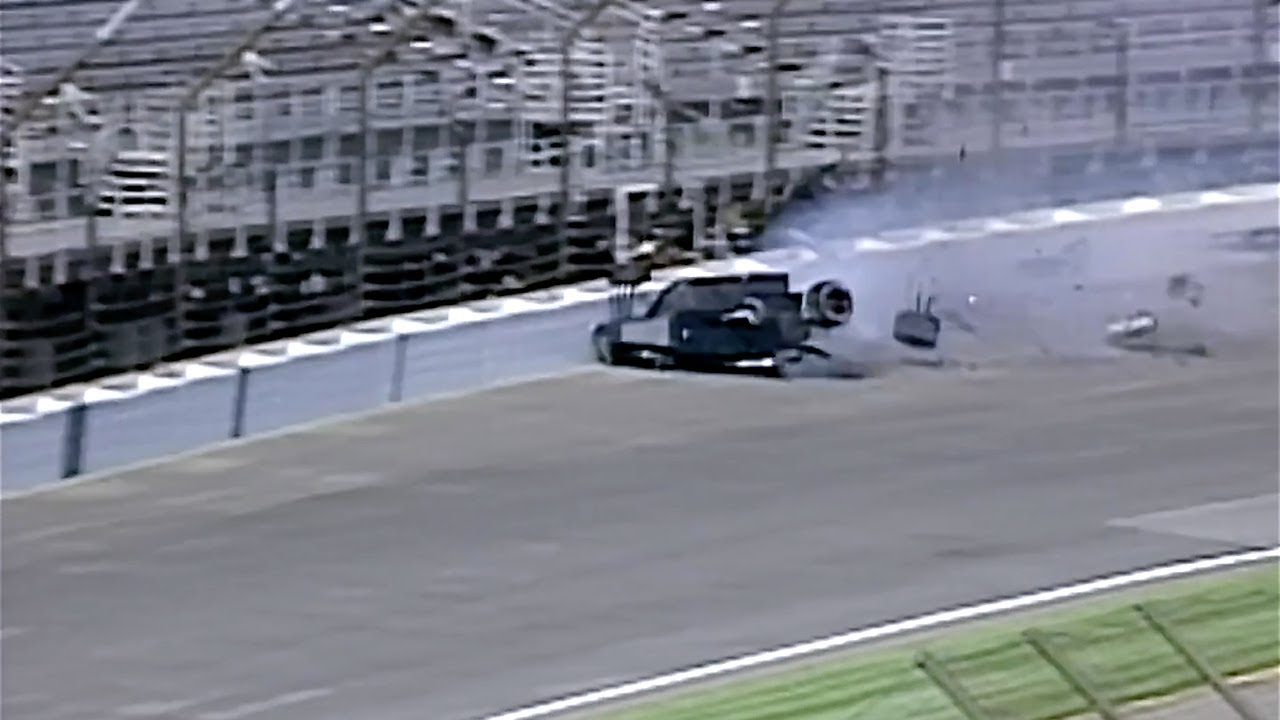 Robby McGehee Big Crash 2002 INDY 500 Practice