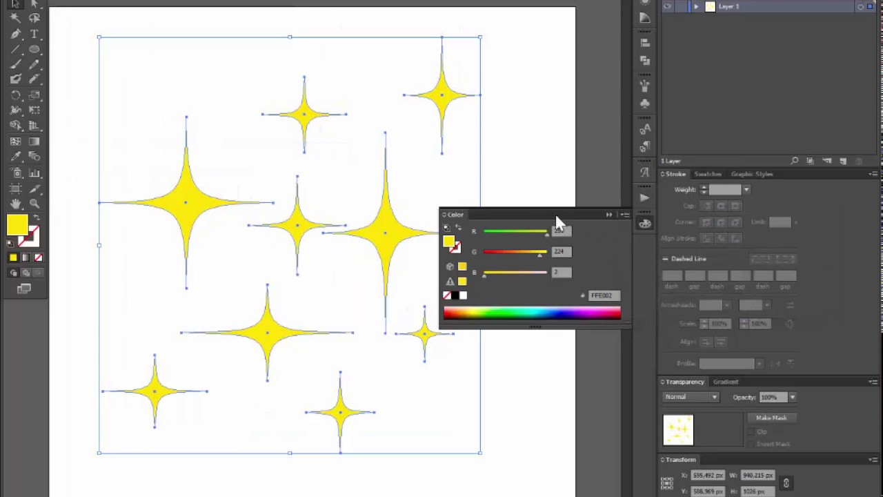 ⭐⭐⭐Stars shape - Adobe Illustrator cs6 tutorial. Super quick and easy way to make a  vector star.