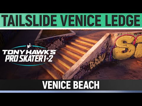 Tony Hawk's Pro Skater 1+2 - Venice Beach - Tailslide Venice Ledge