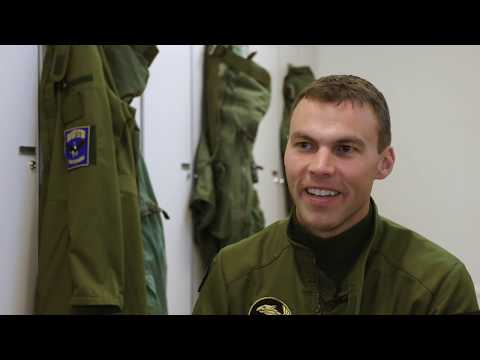 Test pilot preparing for first flight of Gripen E