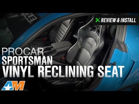 1979-2014 Mustang Procar Sportsman Pro Black Vinyl Reclining Seat Review & Install