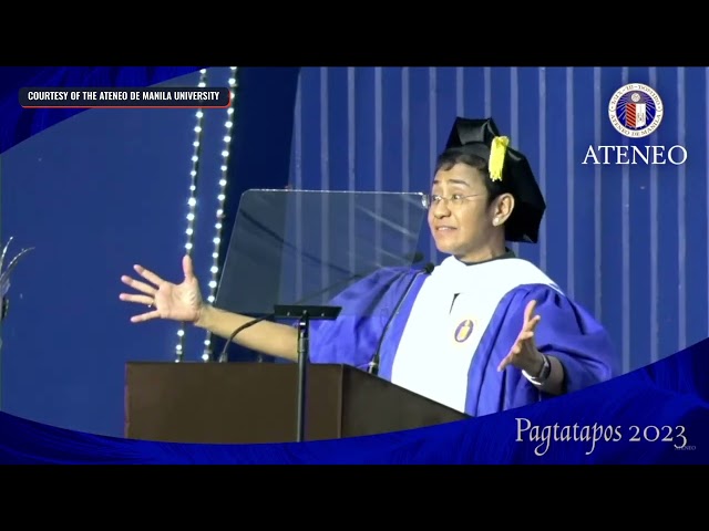 Maria Ressa tells Ateneo grads: Draw the line, embrace fear, beware the mob