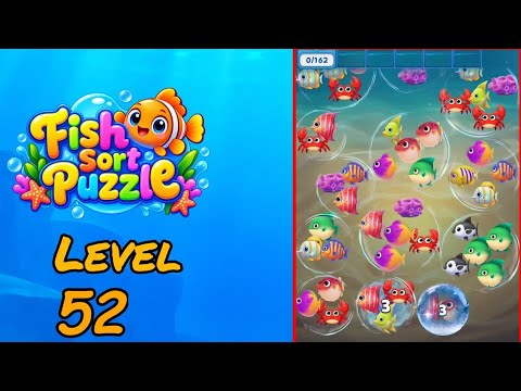 Fish Sort Puzzle Level 52 Walkthrough thumbnail