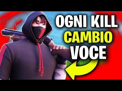 OGNI KILL CAMBIO VOCE CON IKONIK ( Doppiaggio Fortnite ITA )