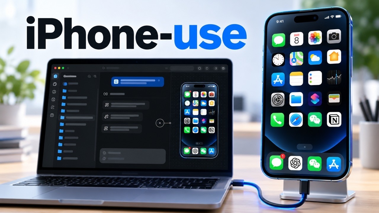 iphone-use — AI controlling a real iPhone over USB