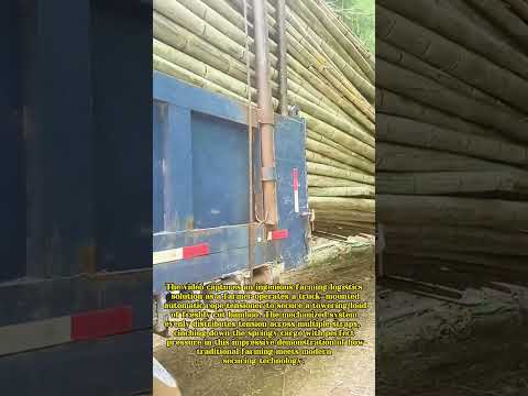 Bamboo Bondage Genius: Watch This Trucker's High-Tech Rope Trick Secure a Mountain of Bamboo!