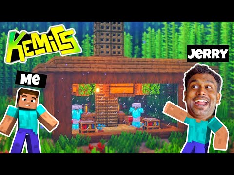 GAME THERAPIST - I Built a UNDERWATER House in KeMiCS with @runejerry in MINECRAFT !! MALAYALAM