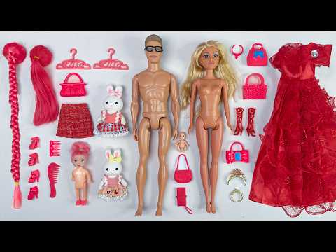 13 Minutes Satisfying with Unboxing Barbie Family Playset, Doll Dressup Set Toys ASMR | Review Toys