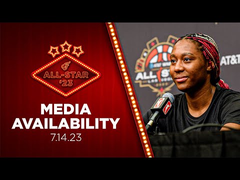 Aliyah Boston WNBA All-Star Practice Media Availability (July 14, 2023) | Indiana Fever