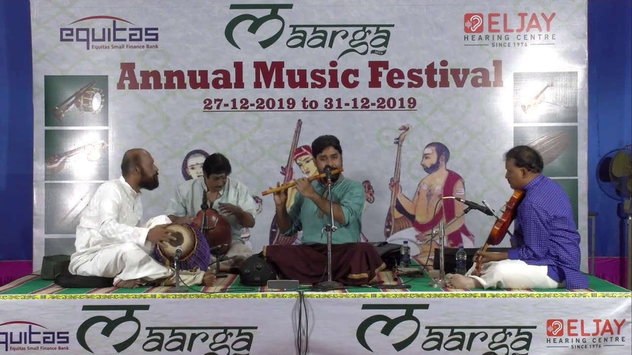 Maarga Festival l Vijayagopal Flute l Carnatic  Concert l 29th Dec 2019 l Day 03