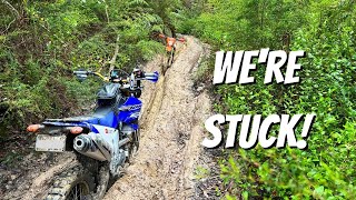 The Humble WR250R Follows a KTM (& Gets Stuck!)