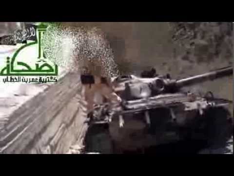 استهداف مواقع قوات النظام من قبل كتيبة عمر بن الخطاب التابعة لألوية وكتائب الصحابة قرب بلدة جبعدين في ريف دمشق