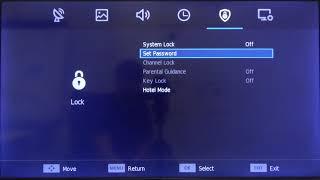 Hisense LED TV - How to Set Password - PIN Code? HiSense Smart TV (H40BE5000)