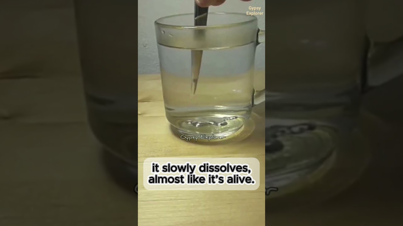 This Metal MELTS in Your Hand! 😱 | Gallium Short #science# #technology#shorts #experiment #metal