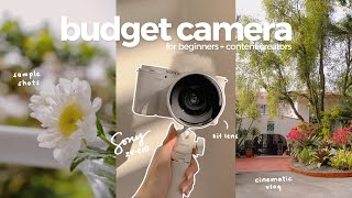 unboxing my first camera + vlog test (budget & beginner friendly!)