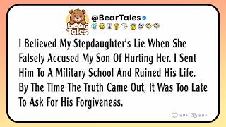 I believed my stepdaughter’s lie when she falsely accused my son of hurting her. I sent him to a...