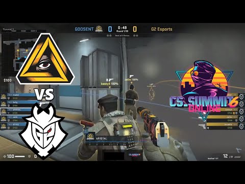 GODSENT vs G2 - cs_summit 6 - highlights - CS:GO