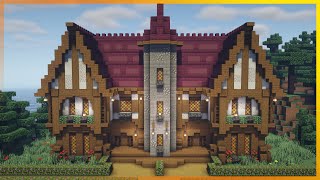 ⚒️ Minecraft: How to Build a Large Medieval House