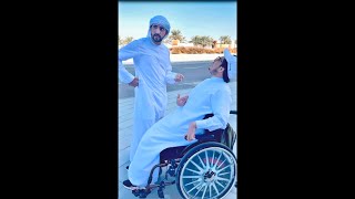 Sheikh Hamdan (فزاع ?????) Stopped to say hi to a Person Of Determination video