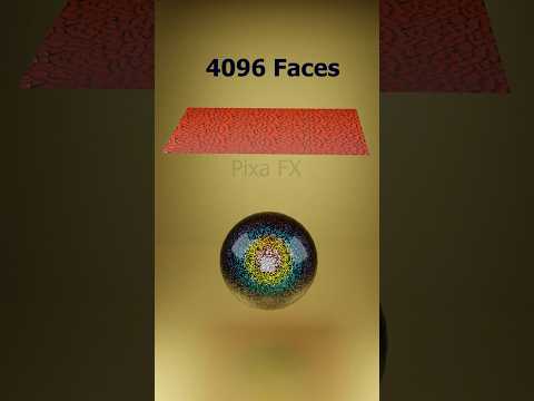 3D Cloth Simulation 1024 Vs 262,144 Faces #blender #3danimation #clothsimulation #3d #3dart #asmr