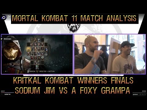 Match Analysis - KRITIKAL KOMBAT WINNERS FINALS - SODIUM JIM (Geras) VS A F0XY GRAMPA (Kung Lao)