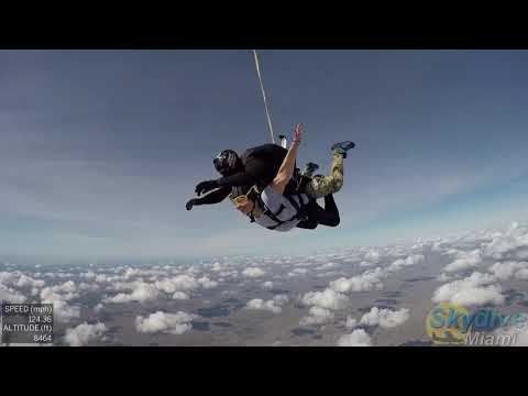 Johanna's awesome freefall at Skydive Miami (01-19-2019)