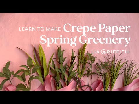 How to Make DIY Crepe Paper Spring Greenery