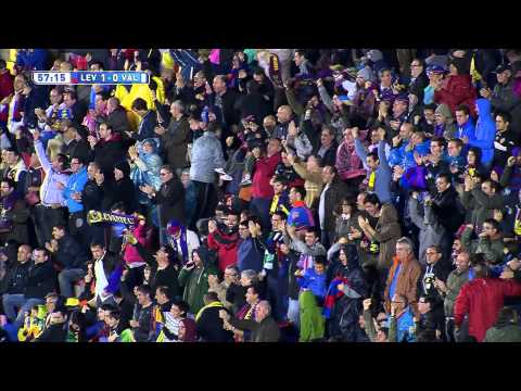 Gol de Casadesús (1-0) en el Levante UD - Valencia CF - HD