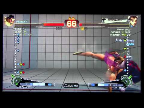 SSF4 AE YAHBALON (HONDA) VS Henry-desu (CHUN LI) JAPANESE RANKED MATCH 19
