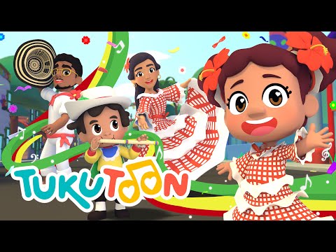 Llegó el Carnaval 🎉 💃🏾🕺🏾#Tukutoon🥁 #CancionesParaNiños ❤️🌈🎶#TukuCarnaval