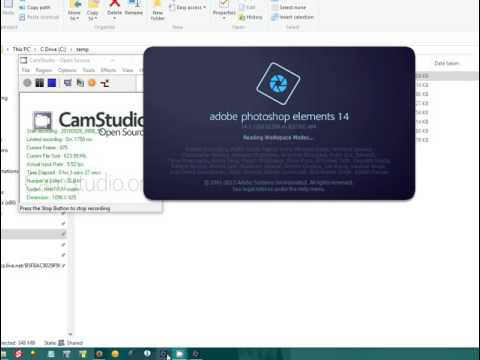 Demonstration of Photoshop Elements Crash with Text Tool