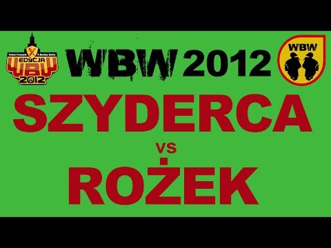 Szyderca 🆚 Rożek 🎤 WBW 2012 el.3 (freestyle rap battle)
