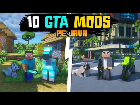 OP Shopee - I Turn Minecraft into GTA V with 10 mods | Minecraft realistic mods hindi